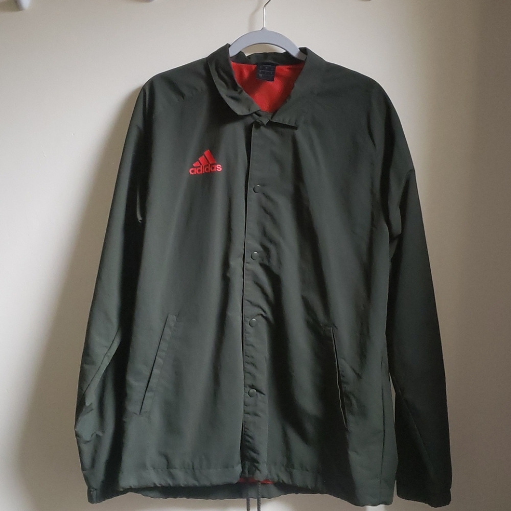 Adidas Tango Olive lightweight collared jacket